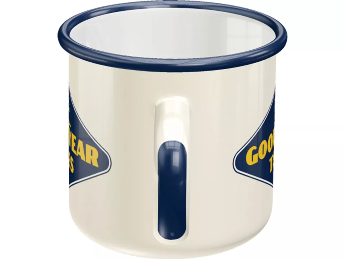 Tazza - Tazza smaltata -Nostalgic Art- Goodyear, Ø=8cm x 8cm, 360ml