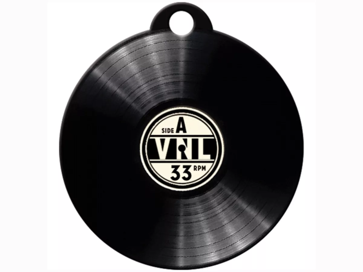 Schlüsselanhänger -NOSTALGIC ART- Retro Vinyl Ø=40mm- rund