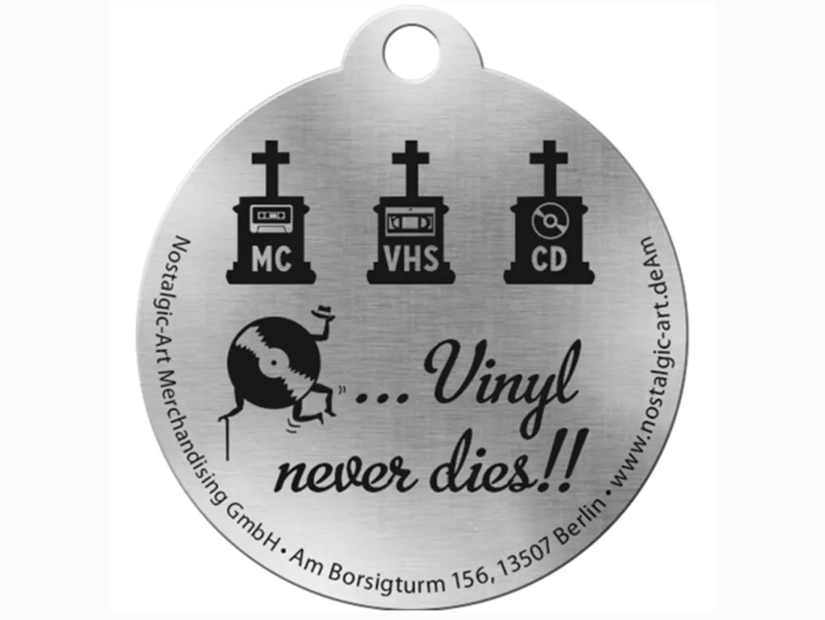 Schlüsselanhänger -NOSTALGIC ART- Retro Vinyl Ø=40mm- rund