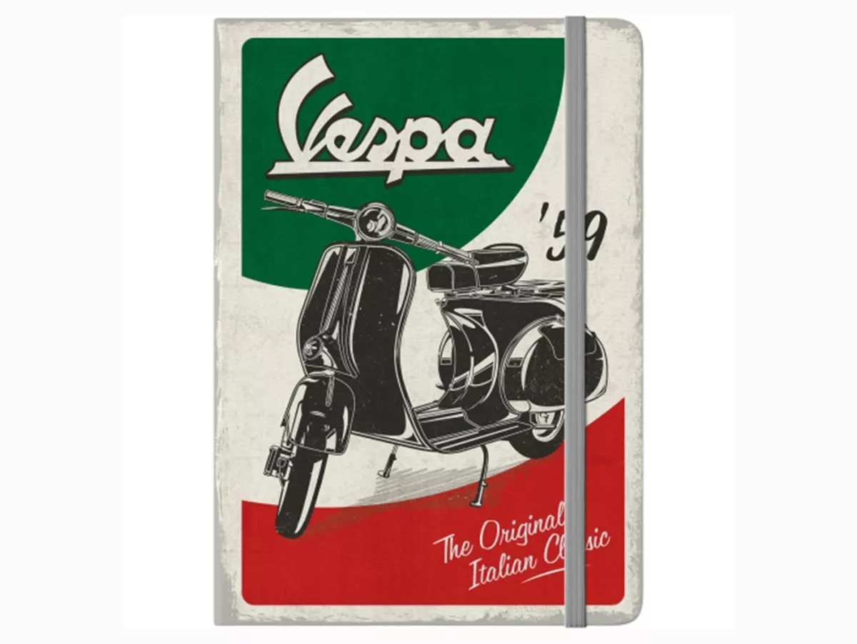 Notepad -NOSTALGIC ART, A5- Vespa, The Italian Classic