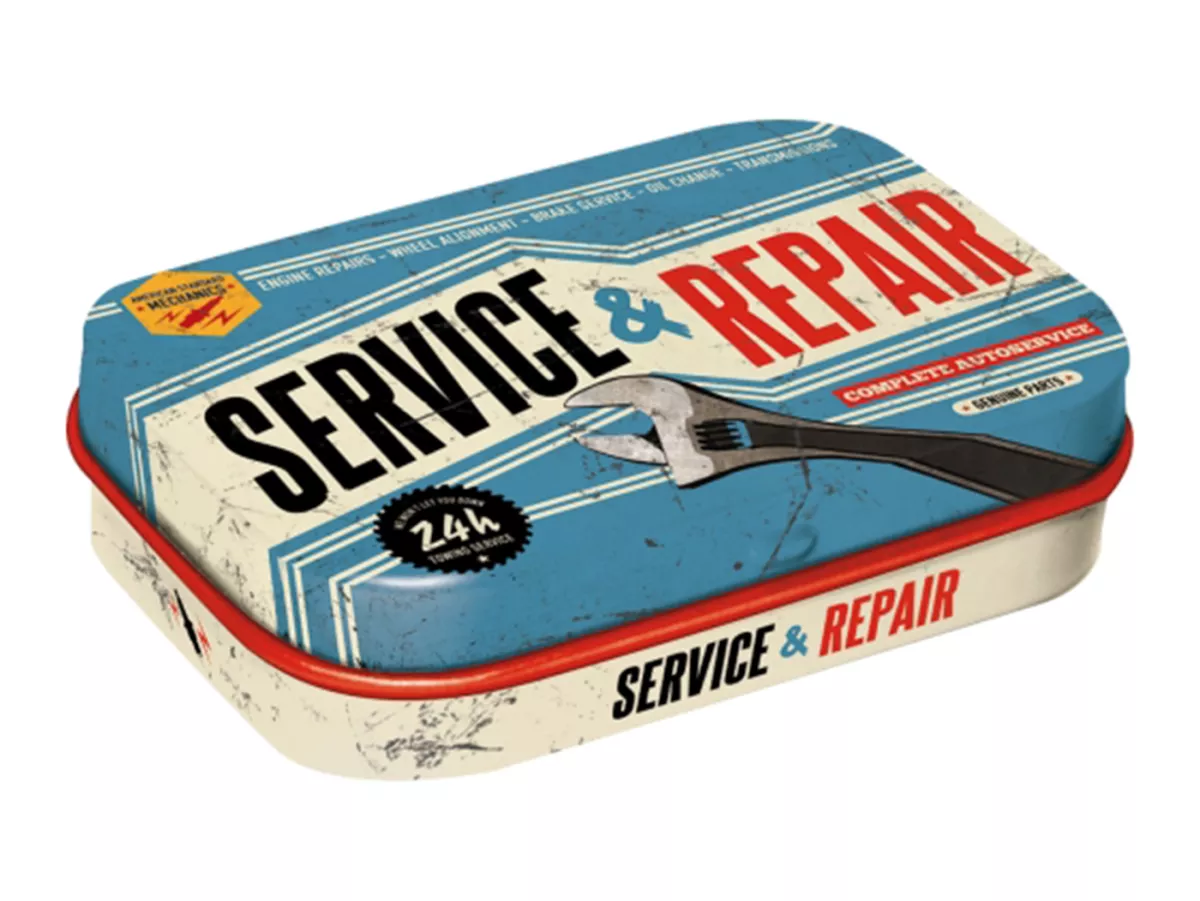 Pillbox -Nostalgic Art- Service & Repair - 4x6x2cm