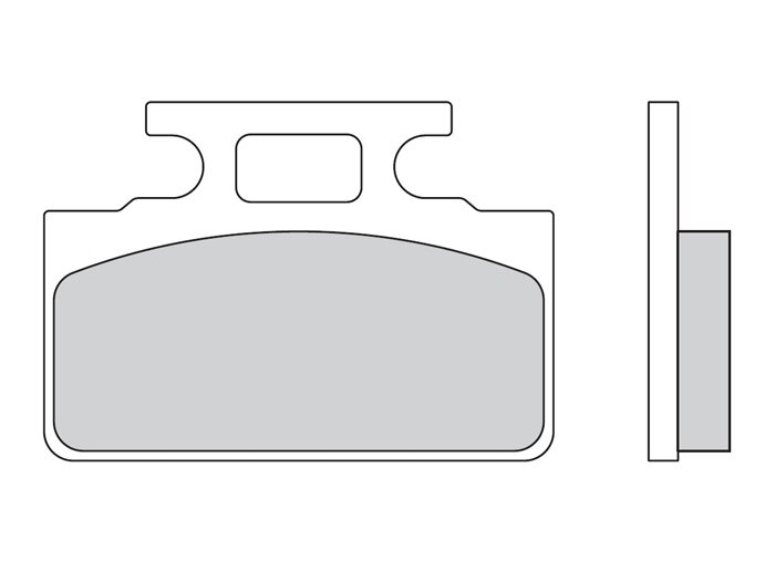 Brake pad -NEWFREN 52,0x36,5mm- Honda Lead 80 (f), SYM Mio 50-100 (f), SYM Pure (f), SYM DD (f), SYM Cinderella (f), Kymco Yup 50-90 (f), Kymco KB 50 (f)