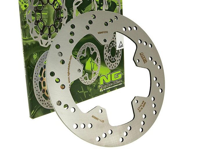 Disco de freno -NG Ø260x125x4mm- Piaggio Beverly 200 (2001) trasero izquierdo, Piaggio Beverly 200 (2001) delantero izquierdo, Piaggio Beverly 125 (2001-2002) trasero izquierdo, Piaggio Beverly 125 (2001-2002) delantero izquierdo