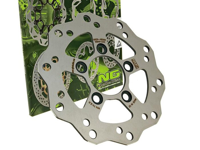 Bremsscheibe -NG Wavy Ø200x58x4mm- Kymco Bet & Win 125 (2000-2002) hinten rechts, Kymco Bet & Win 150 (2000-2002) hinten rechts, Kymco Bet & Win 250 (2000-2002) hinten rechts, Kymco Grand Dink 250 (2001-?) hinten rechts, Kymco Dink 150 Classic (2002) hint
