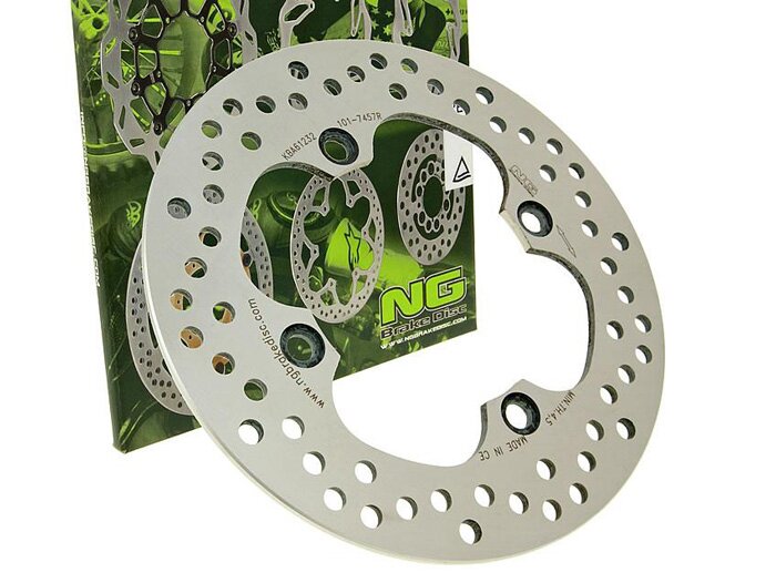 Disco freno -NG Ø220x105x5mm- Honda CB 400 N (1982-1988) posteriore destro, Honda CBR 250 MC17 (1987) posteriore destro, Honda VFR 400 R NC24 (1987-1988) posteriore destro, Honda Dominator NX 650 (1988-1992) posteriore destro, Honda CB 400 (1989-1991) pos