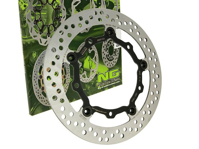 Disco de freno -NG Ø267x132x4mm- Yamaha Grand Majesty 250 (Japón) (2004-2005) delantero izquierdo, Yamaha T-Max / T-Max Black Max (2004-2007) delantero izquierdo, Yamaha Majesty 400 / ABS (2004-2013) delantero izquierdo/derecho, Yamaha X-Max / X-Max 250 I