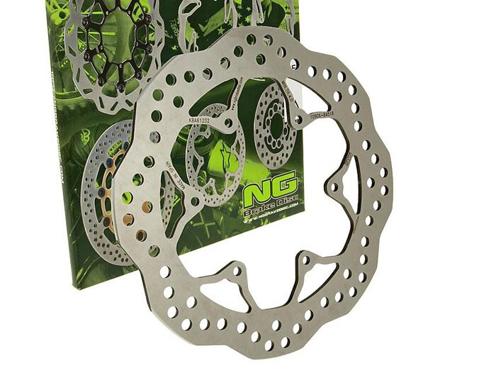 Disco de freno -NG Wavy Ø240x105x4,5mm- Gilera Runner VXR 125 (2005-2007) delantero izquierdo, Gilera Runner VX 125 (2006-2007) delantero izquierdo, Piaggio MP3 125 RL (2006-2007) delantero izquierdo/derecho, Piaggio MP3 250 / MP3 250 RL (2006-2007) delan