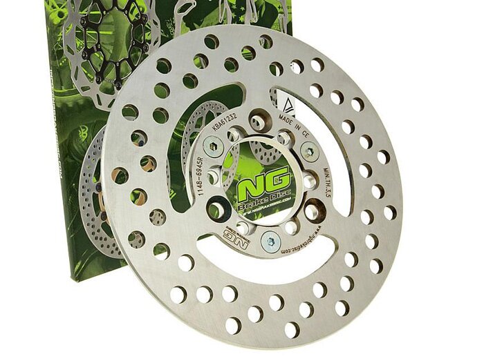 Brake disc -NG Ø180x48x4mm- Yamaha BWs 100 (1999) front lhs, Yamaha BWs 50 BWs 50 NG (2000) front lhs, Yamaha BWs 100 (2000) front lhs, Yamaha BWs (2000) front rhs, Yamaha Cygnus 125 XC (2000-2003) front lhs