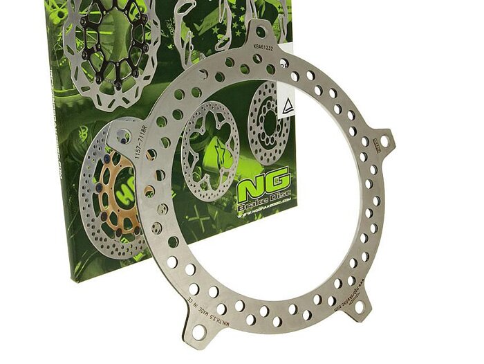 Disco de freno -NG Ø224x173x4mm- SYM Shark 125 / Euro 2 / Dual Disk (1999-2002) delantero izquierdo, SYM Shark 150 (2000-2001) delantero izquierdo, SYM Joyride 150 (2001-2002) delantero izquierdo, SYM Joyride 125 (2001-2009) delantero izquierdo, SYM Joyri