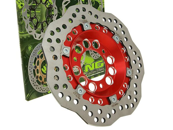 Bromsskiva -NG Wavy Ø220x58x4mm- Akt 125 fram, Baja SC 150 fram höger, Daelim NS 125 fram höger, Daelim Otello125 fram höger, Jmstar Tomahawk Ii fram höger, Lifan JD Star 125 fram höger, Lifan LF 150 T-6 fram höger, Roketa Jamaica150 / Vort