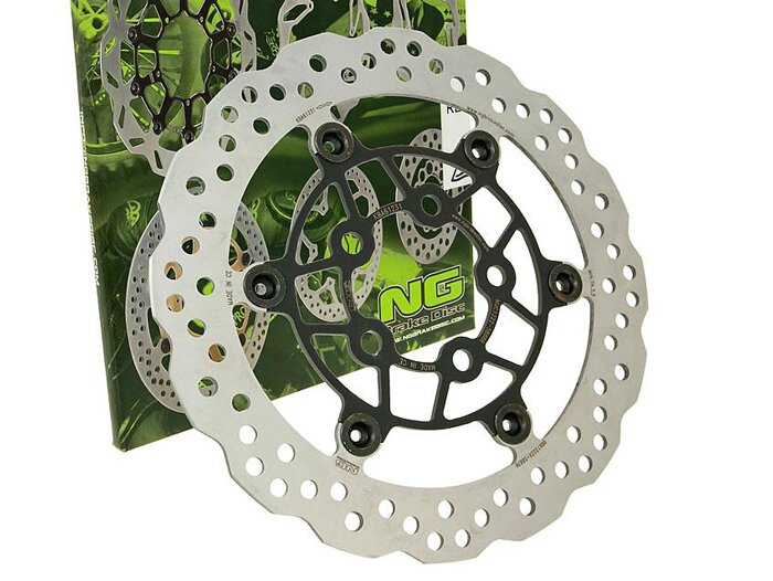 Disque de frein -NG Wavy Ø260x58x4mm- Kymco Downtown 125 I (2009-2012) (av. dr.), Kymco Super Dink 125 I / ABS (2009-2012) (av. dr.), Kymco Downtown 300 I / ABS (2009-2013) (av. dr.), Kymco Super Dink 300 I / ABS (2009-2013) (av. dr.)
