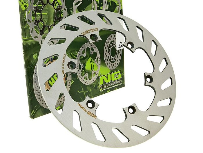 Disco freno -NG Ø220x110x4mm- Aprilia ETX 125 (1985-1990) posteriore destro, Aprilia Tuareg Rally 125 (1989-1994) posteriore destro, Beta VSP 35 350 (2003) posteriore destro, Beta VTM 35 350 (2003) posteriore destro, Aprilia RX 50 Racing (2004) posteriore