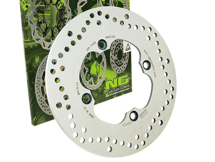 Brake disc -NG Ø240x105x5mm- Honda CB 750 F (1981-1995) rear rhs, Honda Transalp XL 600 V (1987-1996) front rhs, Honda Africa Twin XRV 650 (1988-1989) rear rhs, Cagiva Elefant 900 C (1990-1992) rear rhs, Honda CB 750 N (1992-1995) rear rhs, Honda CB Seven