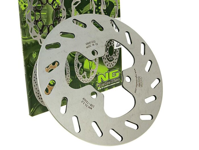 Remschijf -NG Ø218x62x3,5mm- Bultaco Astro 50 (1999-2000) rechtsachter, Bultaco Lobito 50 (1999-2002) rechtsachter, Derbi Senda R 50 (2001-2003) rechtsachter, Derbi Senda R DRD 50 (2002-2003) rechtsachter, Derbi DRD Edition 50 (2002-2006) rechtsachter