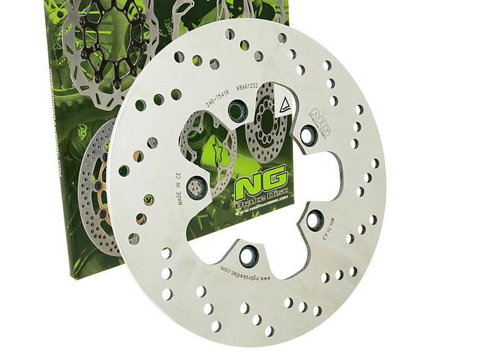Bromsskiva -NG Ø240x89x5mm- Suzuki GSX 750 R (1985-1988) höger bak, Suzuki GSX 750 R (1989-1995) höger bak, Suzuki GSX 1100 R (1989-2000) höger bak, Suzuki GSX 1100 (1991-1996) höger bak, Suzuki RF 400 R (1993-1997) höger bak, Suzuki