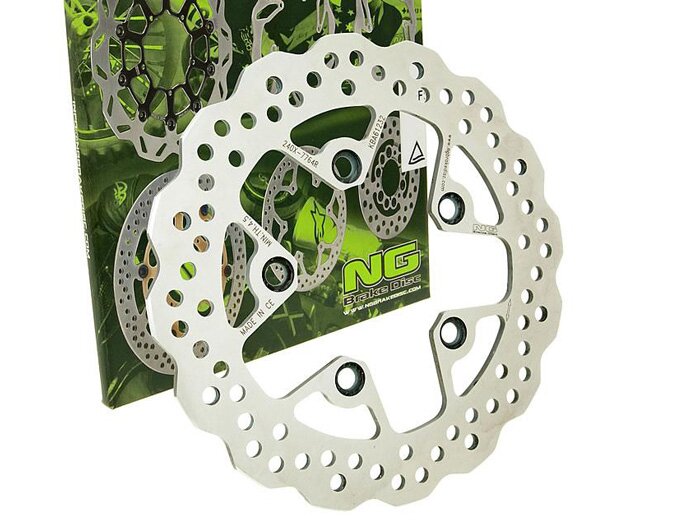 Brake disc -NG Wavy Ø240x89x5mm- Suzuki GSX 750 R (1985-1988) rear rhs, Suzuki GSX 750 R (1989-1995) rear rhs, Suzuki GSX 1100 R (1989-2000) rear rhs, Suzuki GSX 1100 (1991-1996) rear rhs, Suzuki Rf 400 R (1993-1997) rear rhs, Suzuki Rf 600 P/Rf 600 R/Rf