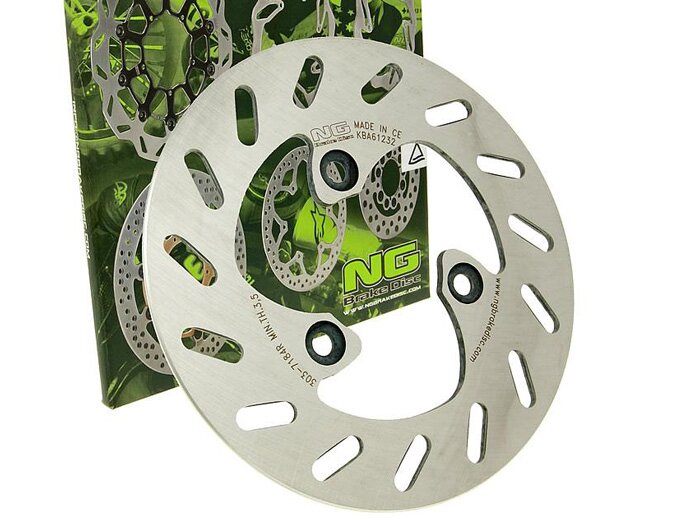 Disque de frein -NG Ø190x58x4mm- Peugeot SV 50 Geo / SV 50 Executive (1991-1999) (av. g.), Piaggio NRG 50 DD / DT (1994-1996) (av. g.), Gilera Storm 50 (1994-1997) (av. g.), Piaggio Storm 50 (1994-1997) (av. g.), Piaggio NRG 50 MC3 (1994-1999) (av. g.), B