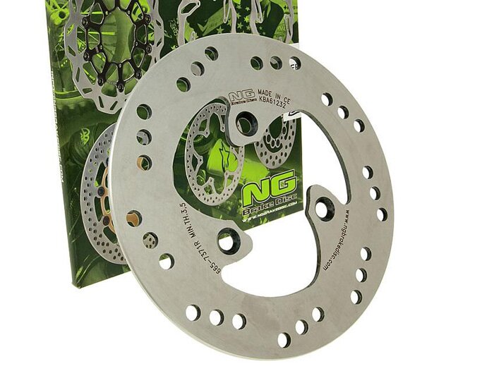 Brake disc -NG Ø190x58x4mm- Motron RZ1 50 Es (1989-1994) front lhs, Malaguti F12 Phantom / Phantom LC (1994-1997) front lhs, Malaguti Phantom 50 DT (1994-2003) front lhs, Malaguti Phantom 50 DT (1994-2003) rear rhs, Malaguti Phantom Kat / F12 Kat LC (1994