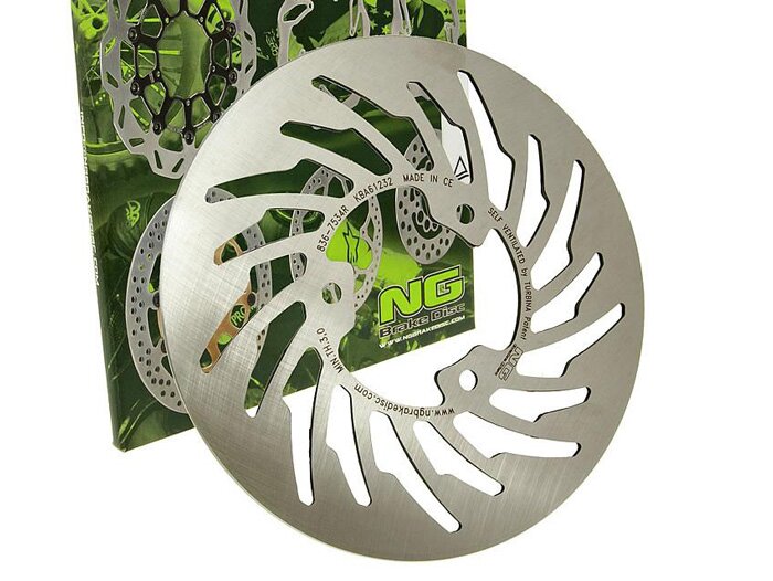 Disque de frein -NG Ø218x62x3,5mm- MBK X Limit SM 50 (2003) (ar. dr.), MBK X Limit 50 / X Limit Enduro 50 (2003-2005) (ar. dr.), Yamaha DT 50 X (2003-2006) (ar. dr.), Yamaha DT 50 R (2003-2008) (ar. dr.), Malaguti XSM Supermotard 50 (2004) (ar. dr.), Mala