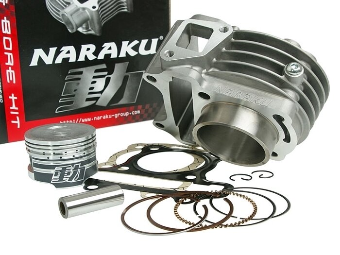 Silinder -NARAKU- V.2 72cc untuk GY6, Kymco 50 2V