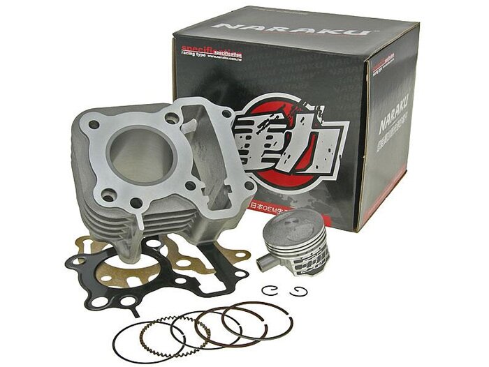 Kit cylindre -NARAKU- 63ccm 42mm pour SYM 50ccm 4T, Peugeot 50ccm 4T