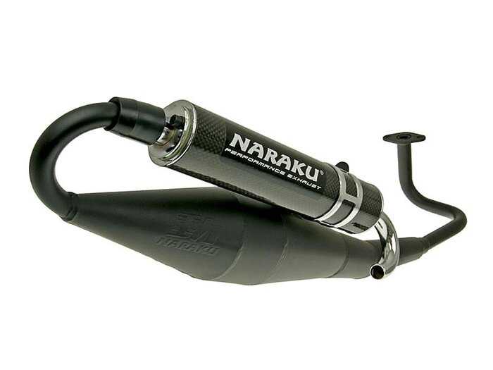 Knalpot -NARAKU- Crossover Black Carbon untuk GY6 139QMB/QMA
