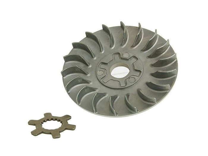 half pulley -NARAKU- incl. washer claw for variator 16mm engines for CPI, Keeway