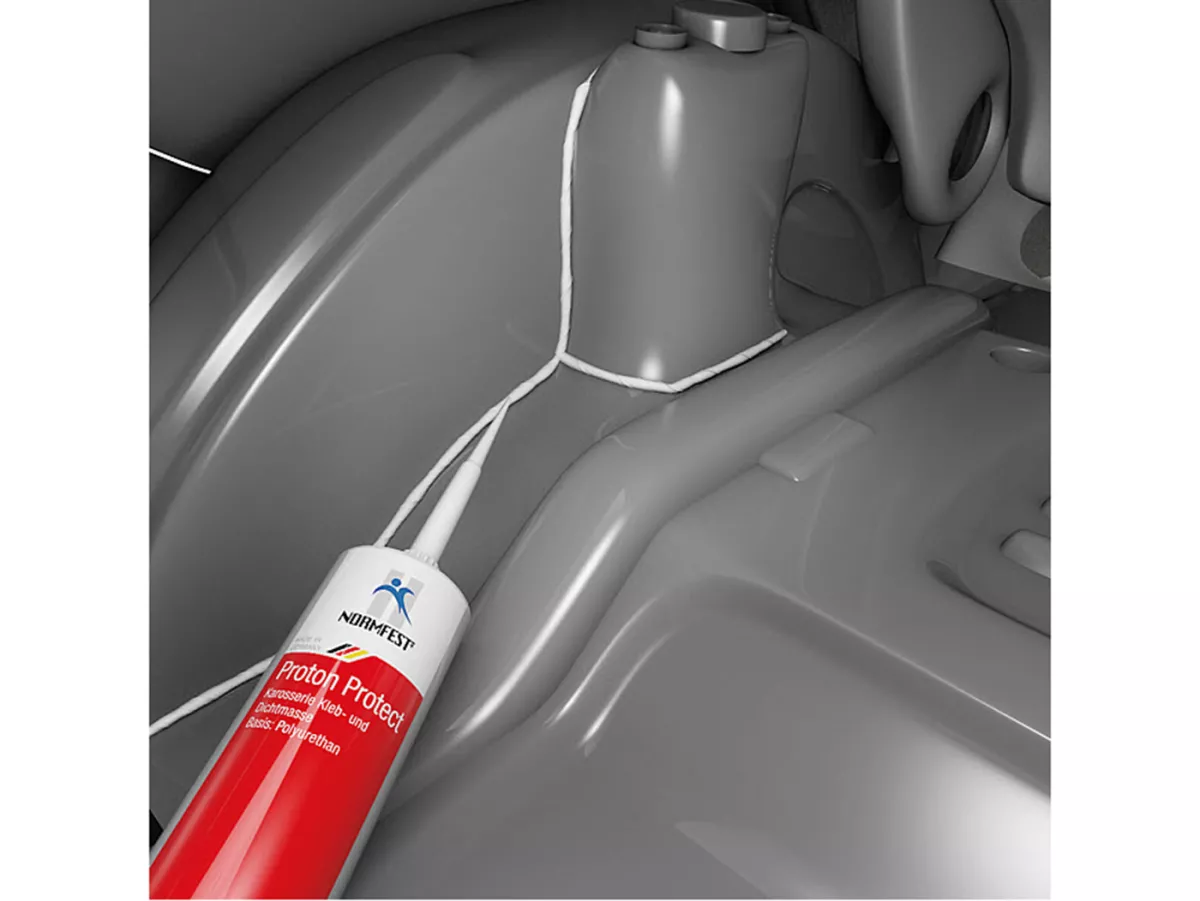 Bodywork adhesive and sealant -NORMFEST, 1K Proton Protect- cartridge 300ml, white