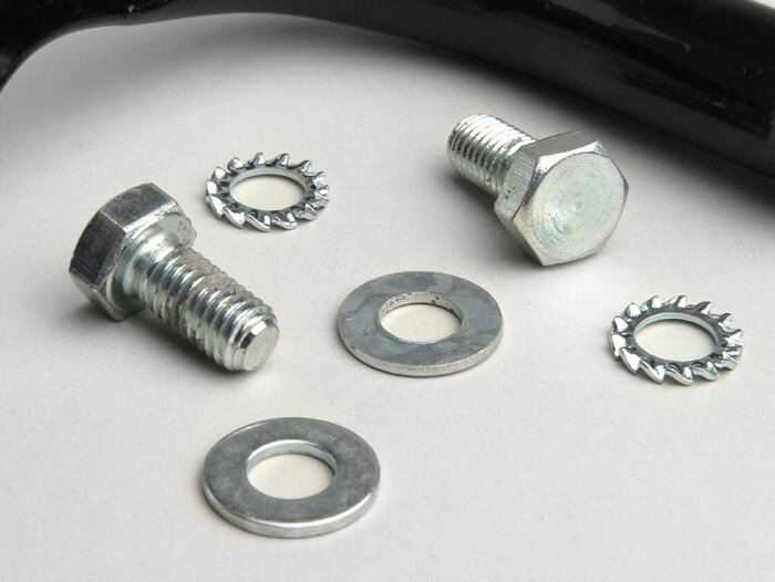 Mirror bracket -FAR M10- Vespa PX - black - right hand side