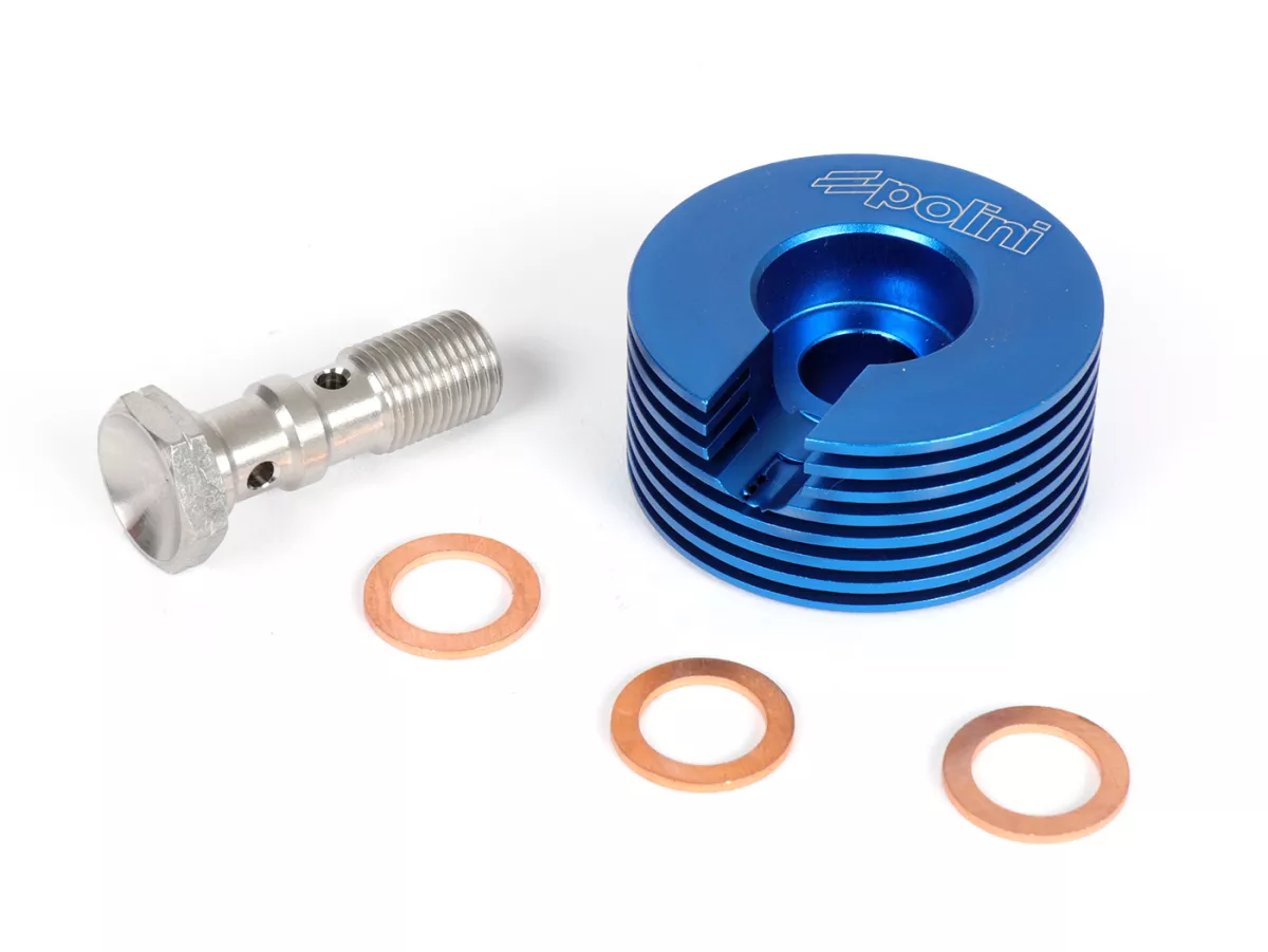 Brake Caliper Cooler -POLINI- CNC Blue