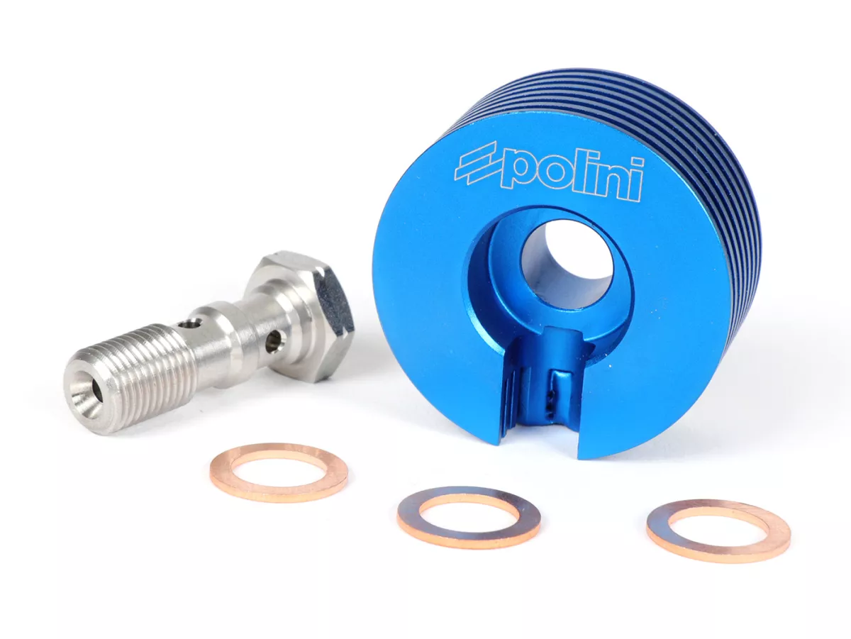 Brake Caliper Cooler -POLINI- CNC Blue