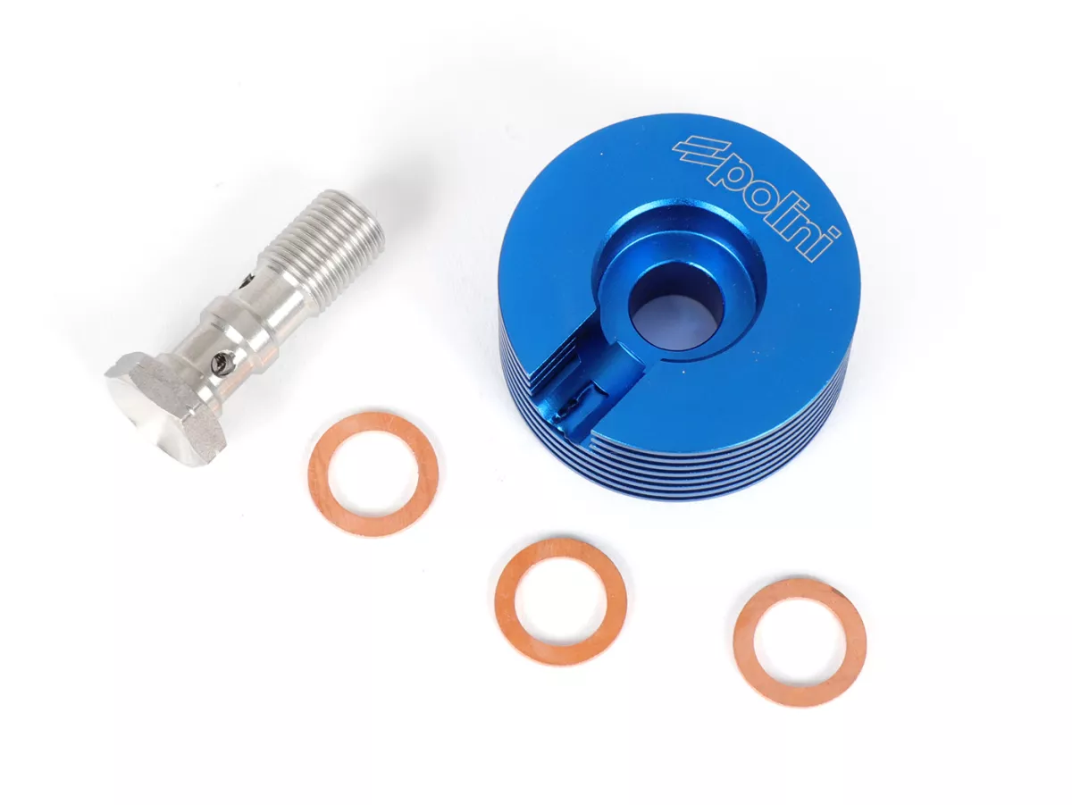 Brake Caliper Cooler -POLINI- CNC Blue