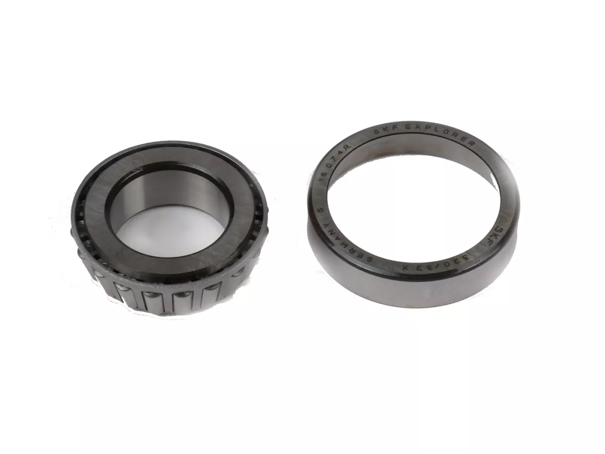 Cuffia - cuscinetto testa sterzo -POLINI, cuscinetto a rulli conici- Piaggio, Gilera, Vespa - top (6 parti) - Vespa Smallframe V50, 50N, PV, ET3, PK, Piaggio ZIP 50 SP - usato con forcella Polini P0502655