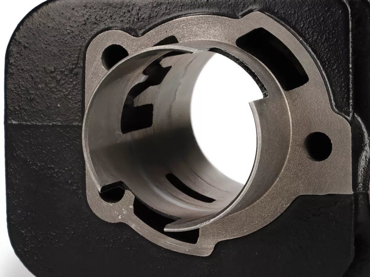 Cylinder -POLINI 63 cc Racing Ø43mm- Piaggio Ciao, Bravo, Boxer (gudgeon pin = Ø 10mm)