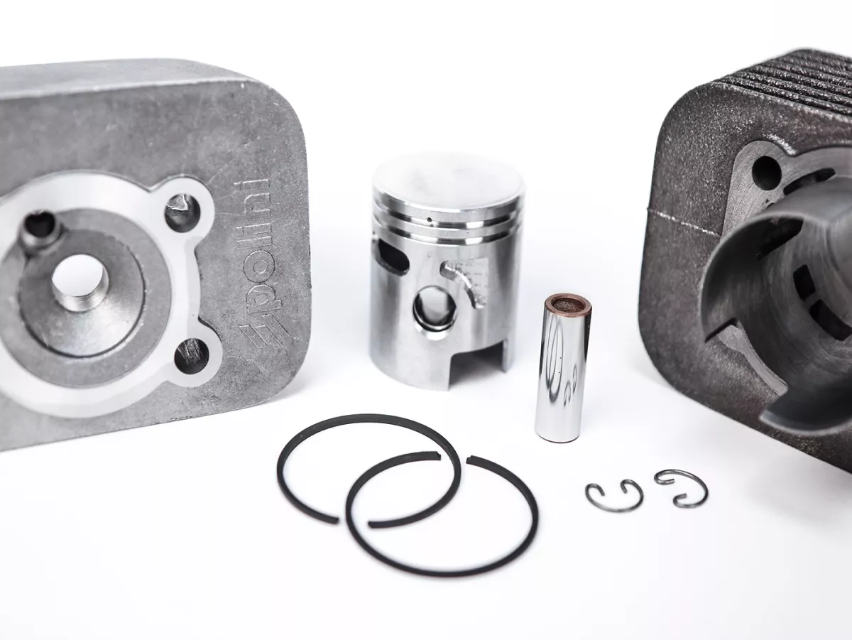 Cylinder -POLINI 63 ccm Sport Ø43mm- Piaggio Ciao, Bravo, Boxer (kolvstift = Ø 12mm)