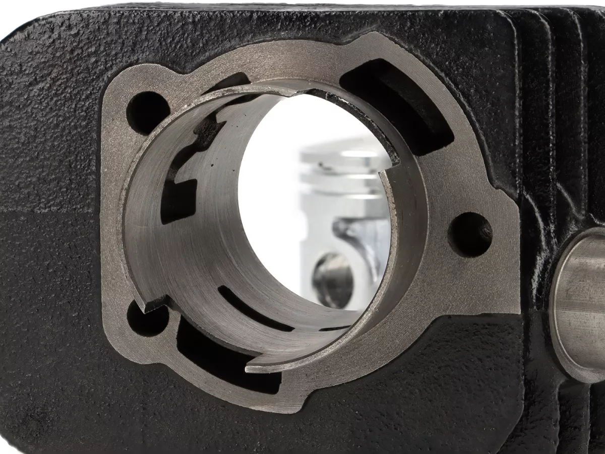 Cylinder -POLINI 63 cc Racing Ø43mm- Piaggio Ciao, Bravo, Boxer (gudgeon pin = Ø 12mm)