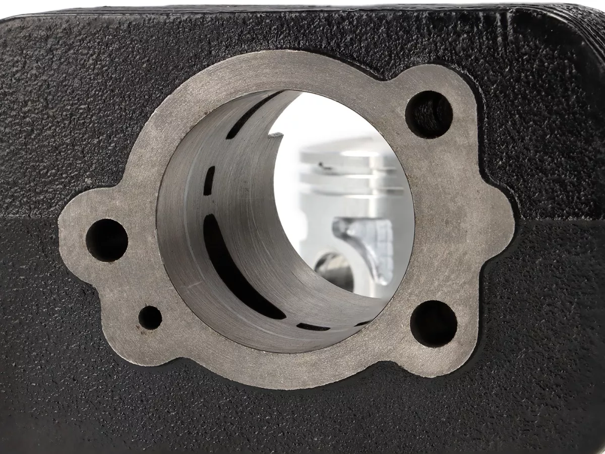 Cylinder -POLINI 63 cc Racing Ø43mm- Piaggio Ciao, Bravo, Boxer (gudgeon pin = Ø 12mm)
