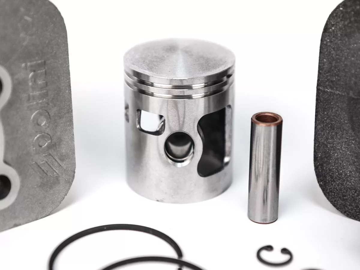 Silinder -POLINI 72 ccm Sport Ø46mm- Piaggio Ciao, Bravo, Boxer (pin piston = Ø 12mm)