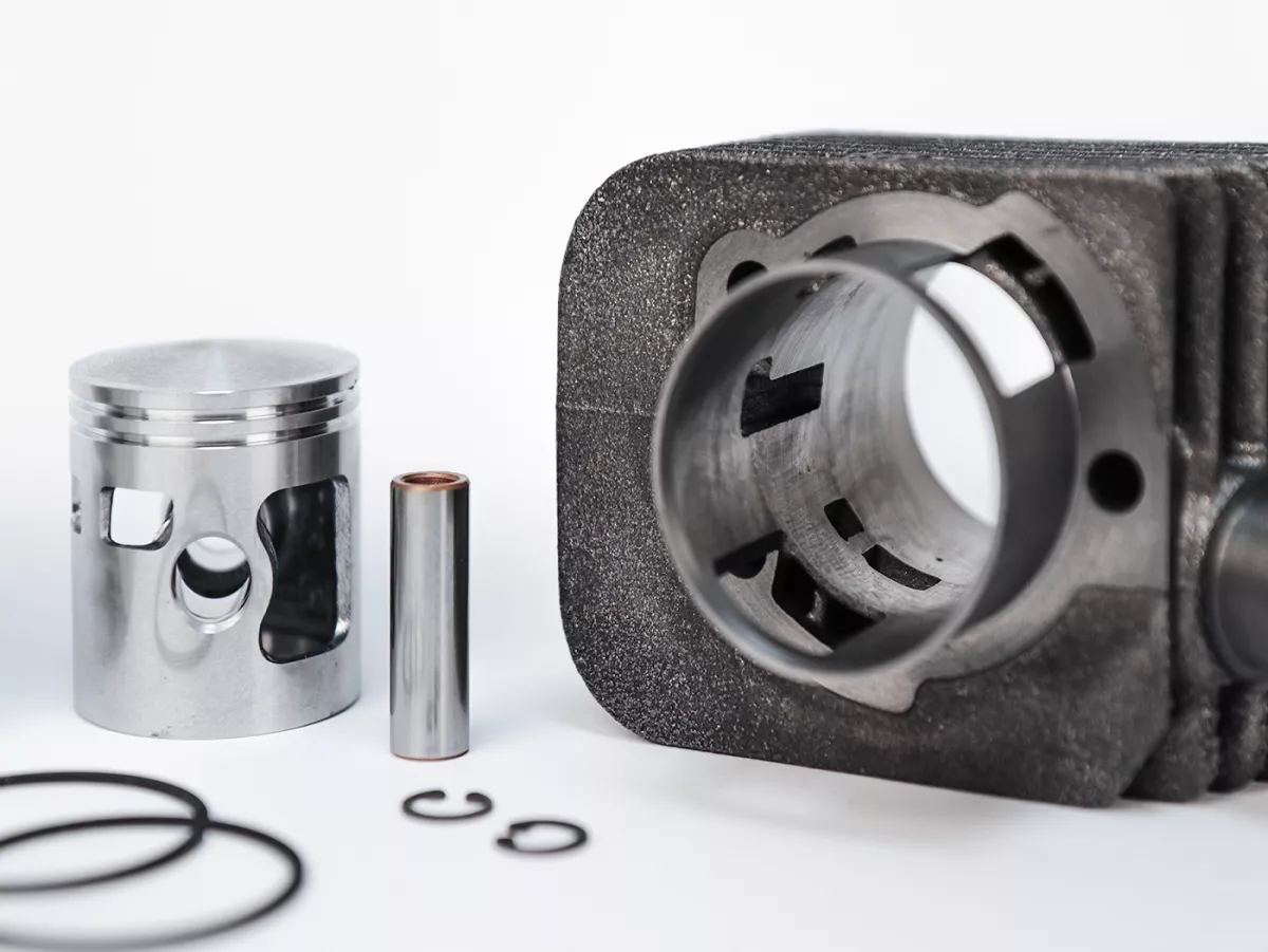 Silinder -POLINI 72 ccm Sport Ø46mm- Piaggio Ciao, Bravo, Boxer (pin piston = Ø 12mm)