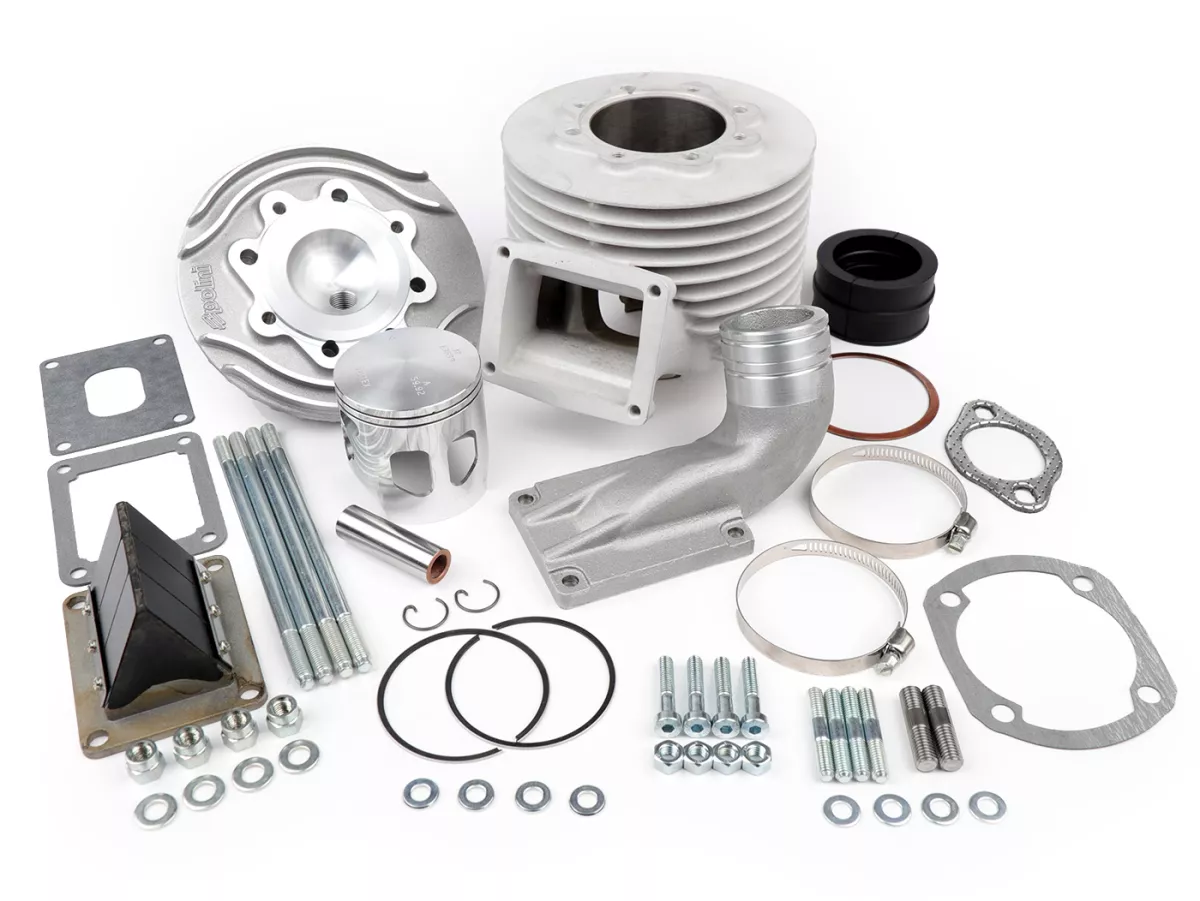 Cilindro -POLINI aluminio 'reed mission' 152cc (Ø60mm) Evolution reed valve (54mm stroke)- Vespa PV125, ET3 125, PK125 - Se requiere cigüeñal P2100070