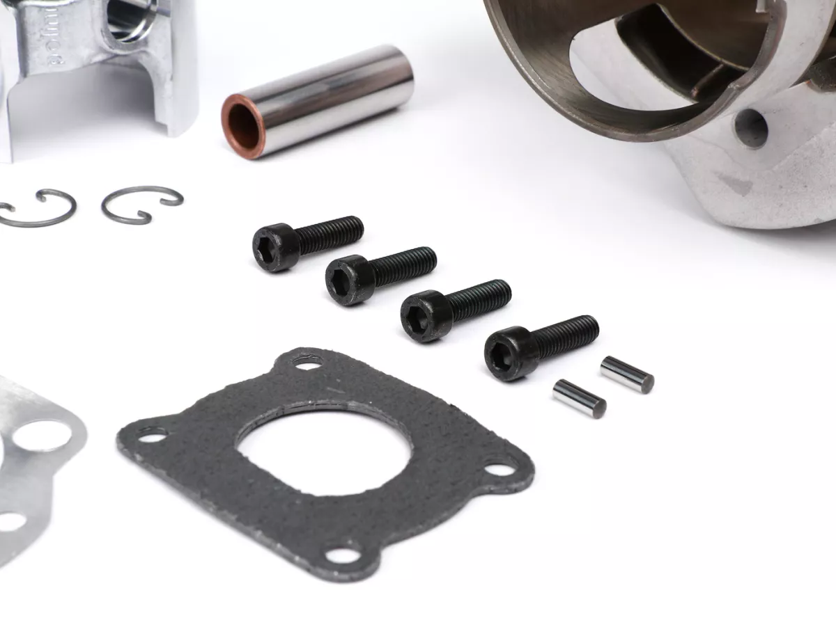 Silinder -POLINI 221 ccm (2023) aluminium, stroke 60mm- Vespa PX200, Rally200 - dengan kepala silinder