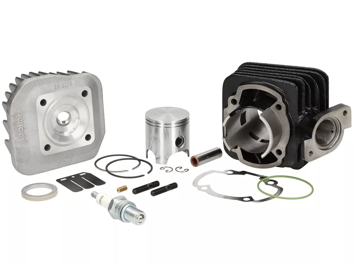 Cilindro -POLINI 70 cc Corsa- Peugeot AC (verticale) - SPEEDFIGHT1 50 cc AC, SPEEDFIGHT2 50 cc AC, TKR50, TREKKER50, VIVACITY50, ELYSEO50, SQUAB50, SV50, ZENITH50, BUXY50, ELYSTAR50, LOOXOR50, SPEEDAKE