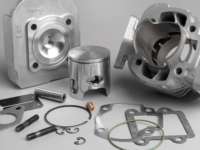 Cilindro -POLINI 70 ccm alluminio- Minarelli AC (verticale) - BOOSTER, BUMP50, BWS50, SLIDER50, SPY, SR50 (-1994), STUNT, ZUMA50, AMICO