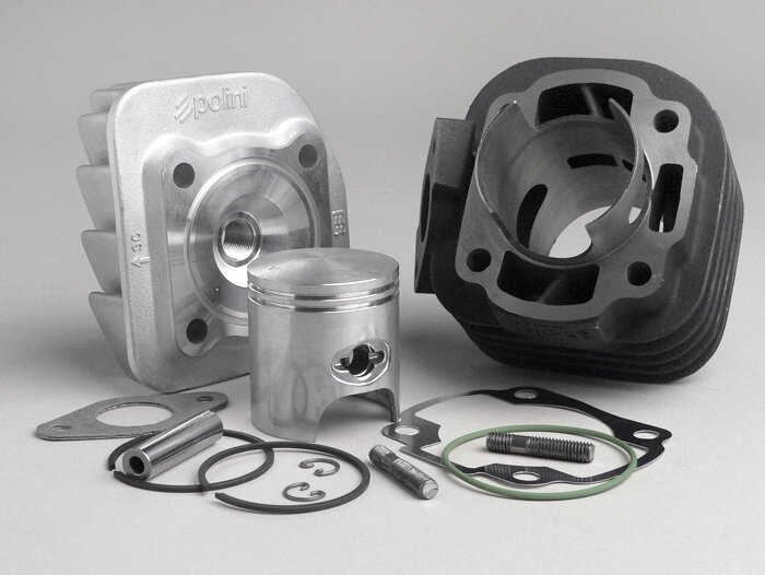 Cilindro -POLINI 70 ccm Sport- Minarelli horizontal AC, CPI Euro 1 - Pasador de pistón de 10mm -