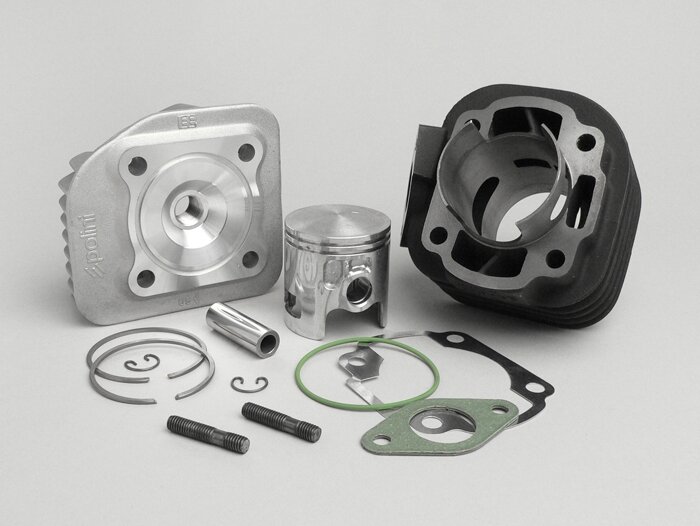 Cilindro -POLINI 70 ccm Sport- CPI Euro 2 - bulón 12mm - (brida de escape inclinada 10°)