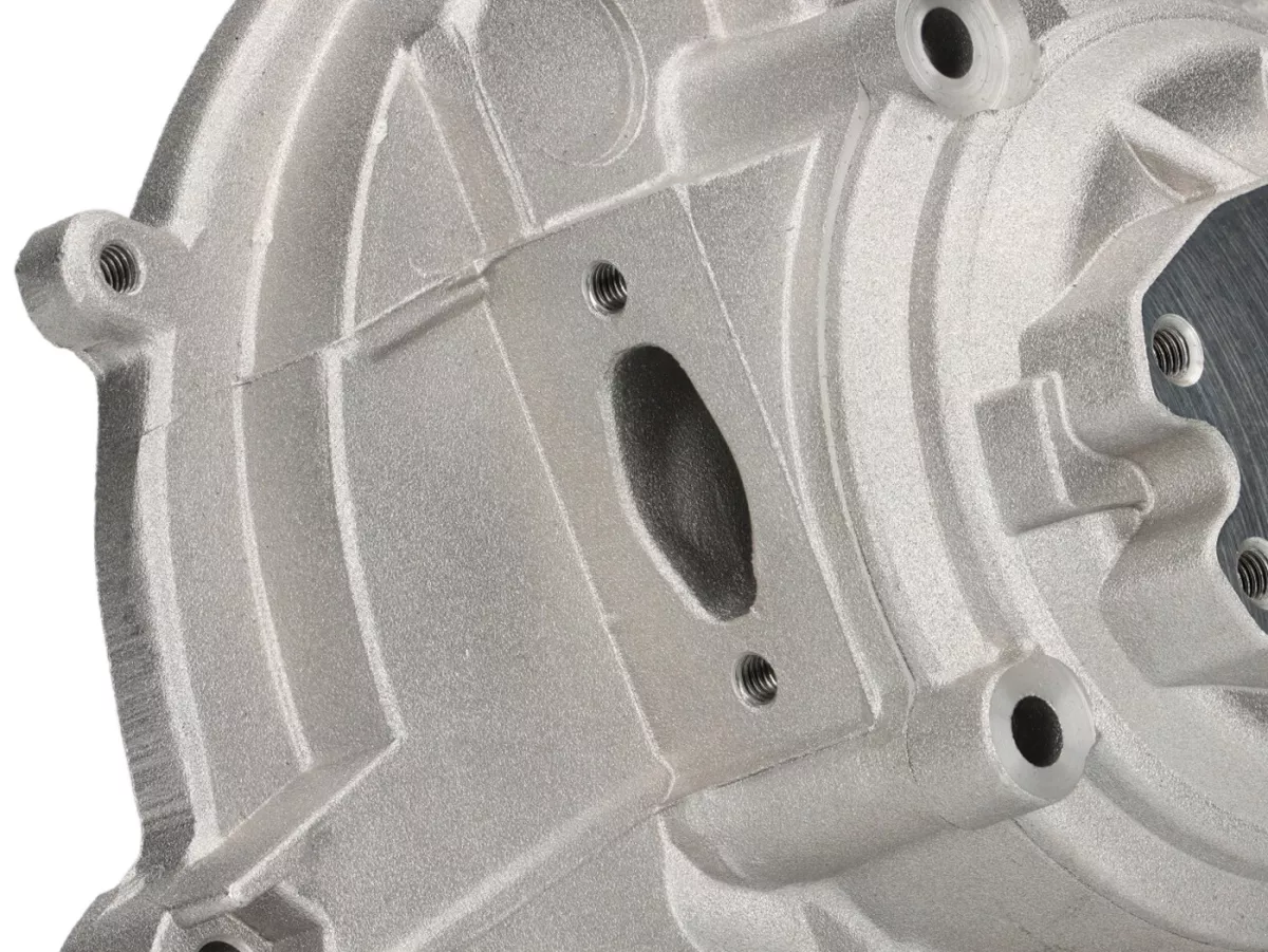 Engine housing -POLINI- 4P - Speedengine - elect. ignition - Piaggio Ciao, Boss, Boxer, SI, Grillo, Bravo, Superbravo - 4 studs, side intake