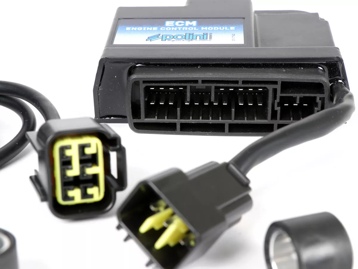CDI -POLINI ECM- Piaggio 50 ccm 4-takt (3-kleppen) - Vespa Primavera 50 3V iGet (Euro4) (CA03M), Sprint 50 iGet (Euro4) (CA01M), Piaggio Liberty 50 iGet (Euro4) (CA11M), Zip 50 IGET (CA21M)