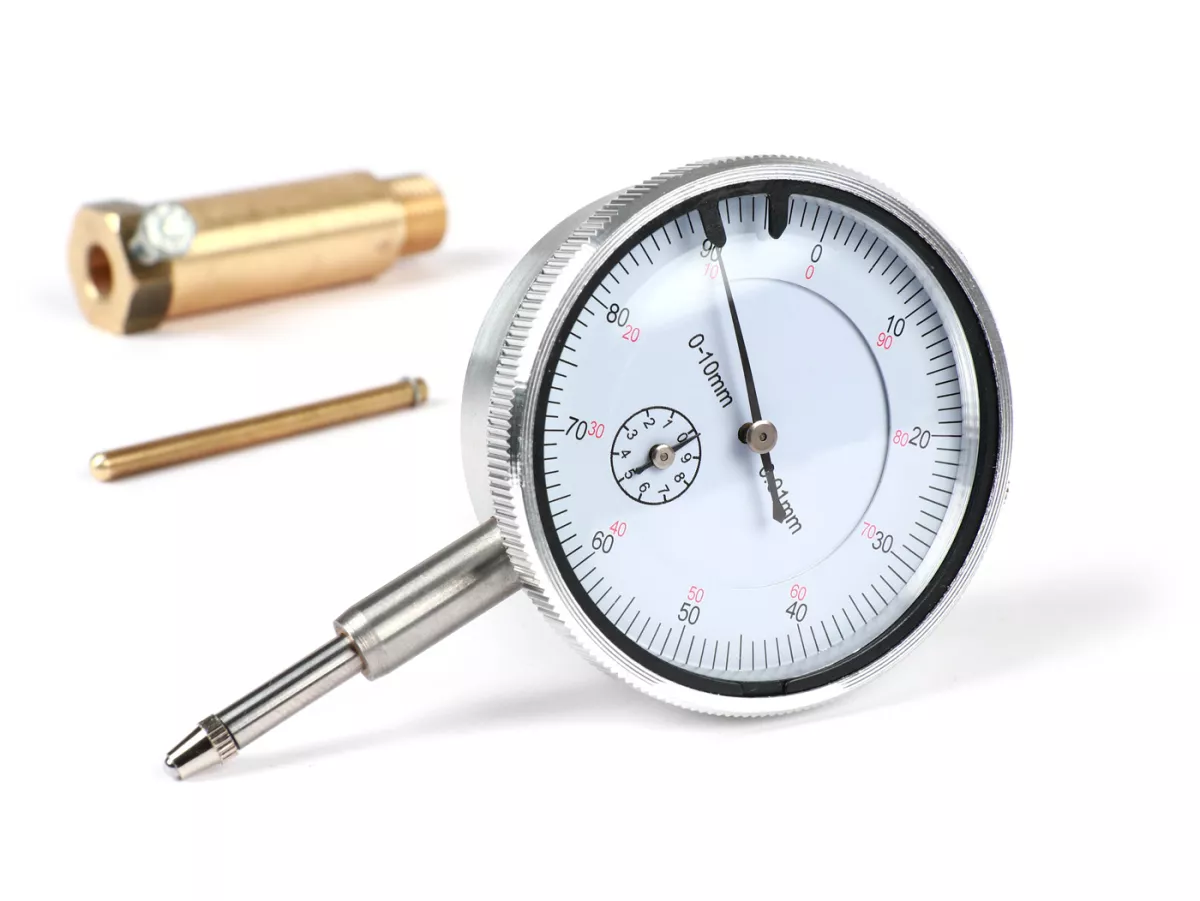 Reloj comparador -POLINI- Universal - adecuado para culatas con rosca de bujía M14