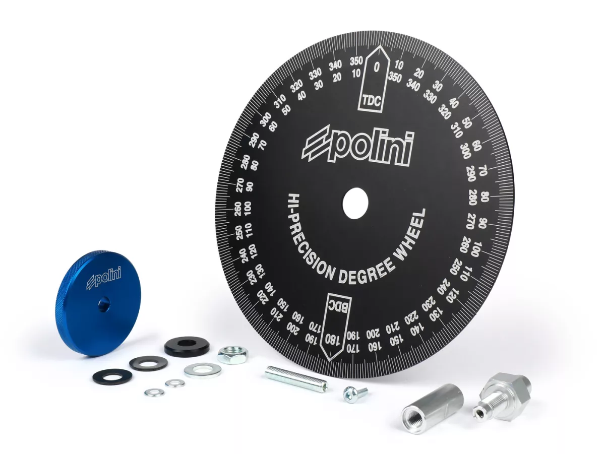 Disque gradué en degré -POLINI- aluminium - noir