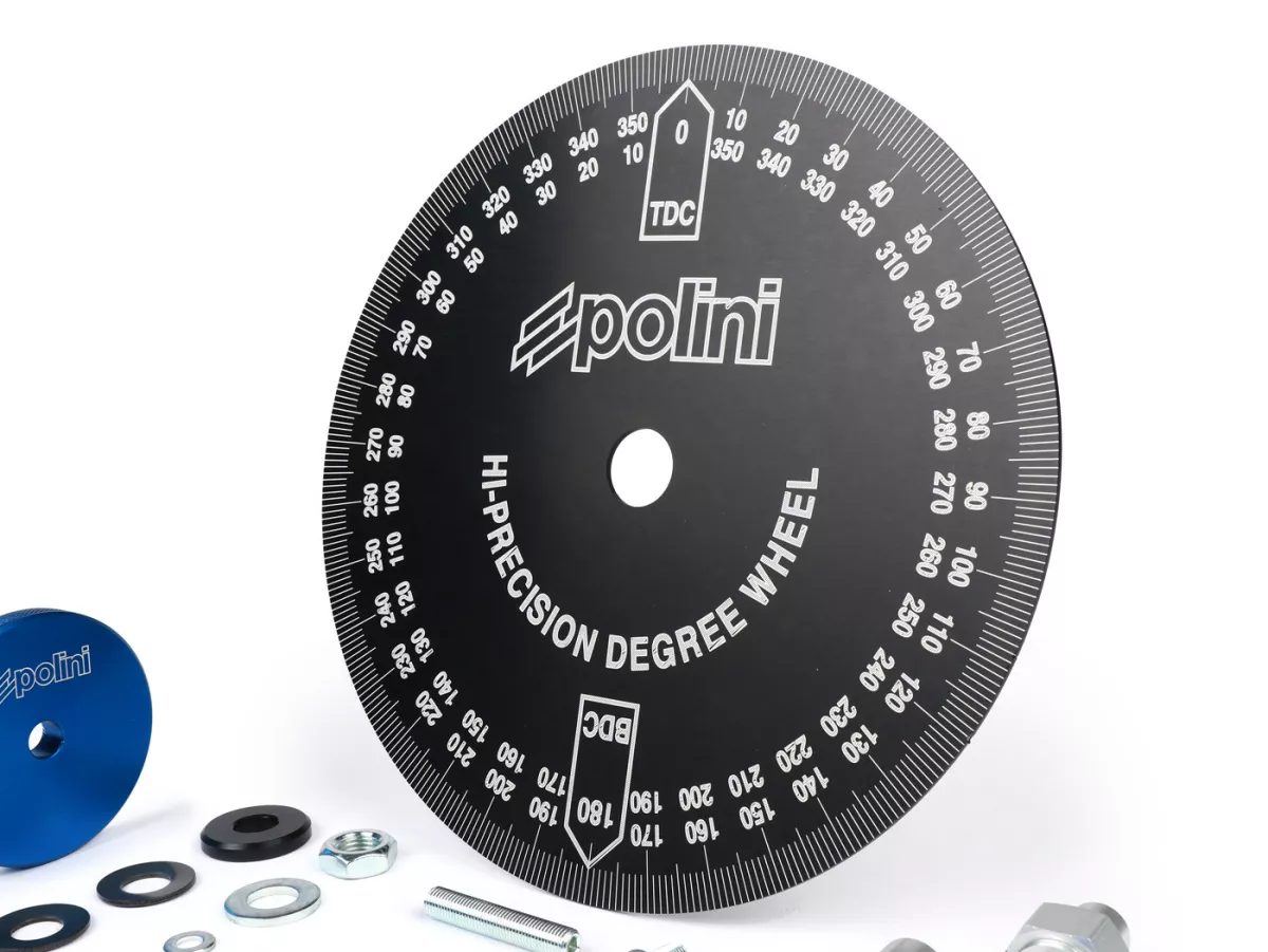 Disque gradué en degré -POLINI- aluminium - noir